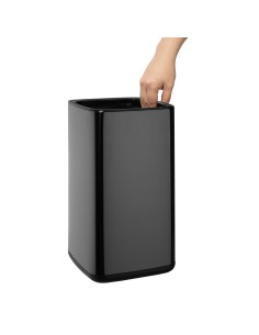 Poubelle carrée Bolero noir 7 L - Design élégant 2