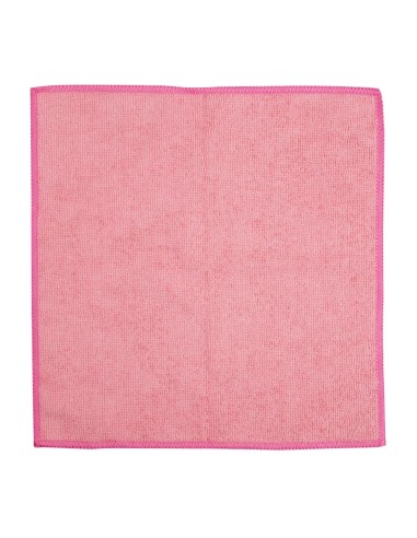 Chiffons microfibre Jantex roses - lot de 5 400x400 mm