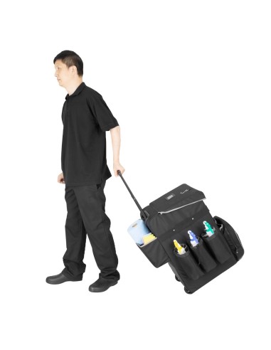 Chariot de nettoyage mobile Jantex - noir