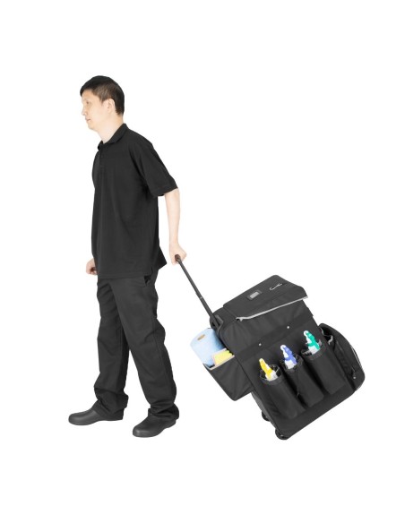 Chariot de nettoyage mobile Jantex - noir