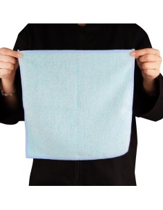 Chiffons microfibre Jantex bleus - lot de 5 2