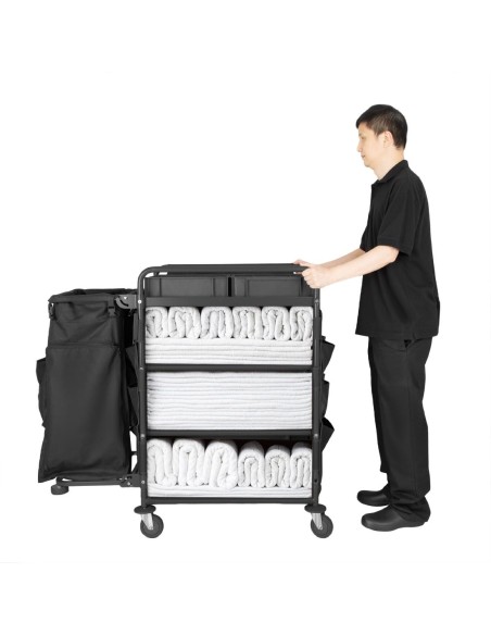 Chariot de nettoyage compact Jantex - léger et polyvalent