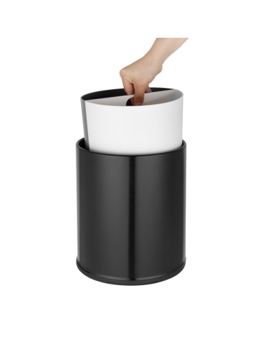 Poubelle d'hôtel Bolero 2 compartiments 8L - Durable et compacte