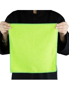 Chiffons microfibre Jantex verts - lot de 5 2