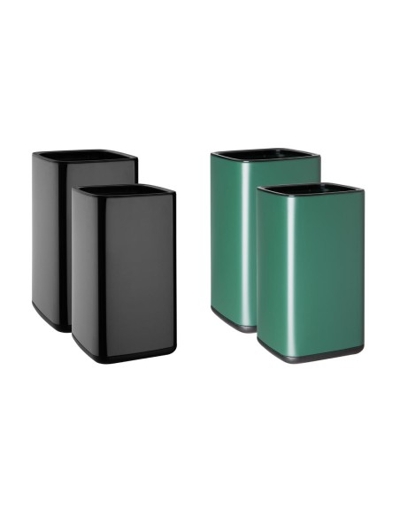 Poubelle carrée Bolero noir 7 L - Design élégant