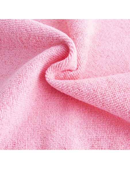 Chiffons microfibre Jantex roses - lot de 5 400x400 mm