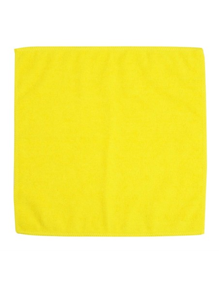 Chiffons microfibre Jantex jaunes 400x400 mm - lot de 5