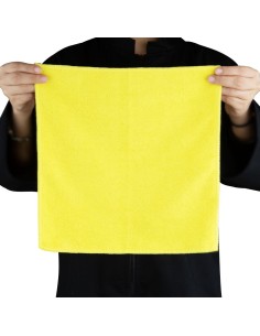 Chiffons microfibre Jantex jaunes 400x400 mm - lot de 5 2
