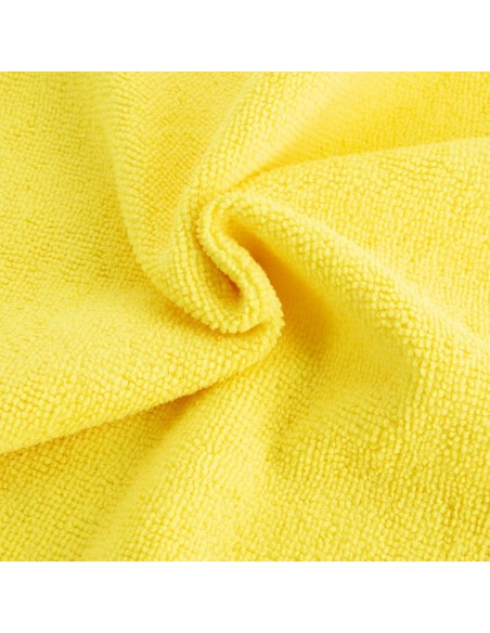 Chiffons microfibre Jantex jaunes 400x400 mm - lot de 5