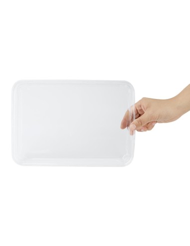 Couvercles PET pour barquettes sushi No. 11 - Lot de 300