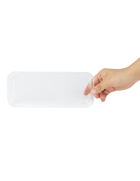 Couvercles PET transparent pour barquettes sushi No.2 - 300