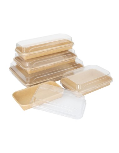 Couvercles PET transparent pour barquettes sushi No.2 - 300