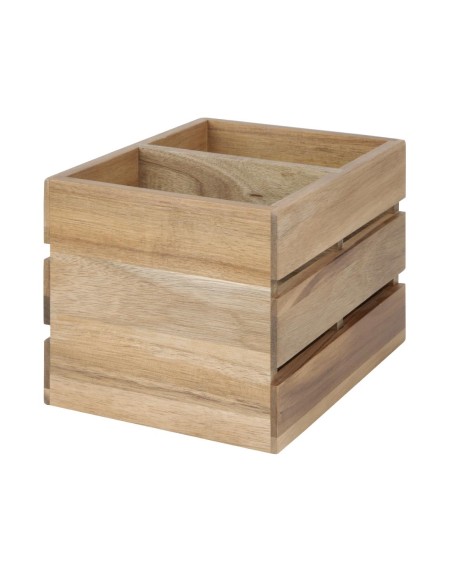 Organisateur de table en bois d'acacia Olympia 210x160x150mm