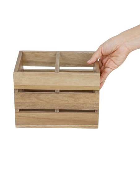 Organisateur de table en bois d'acacia Olympia 210x160x150mm