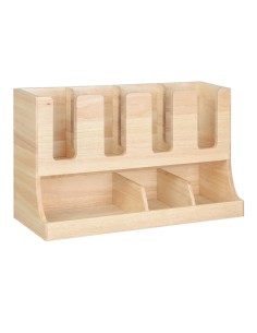 Organisateur de gobelets Olympia en bois d'hévéa - 450x405x240 mm