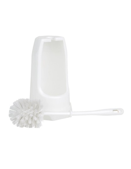 Brosse ronde Jantex blanc avec support - 370 mm