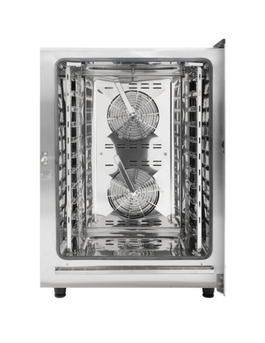 Four mixte Buffalo 11 x GN 1/1 - 18,5kW, écran tactile