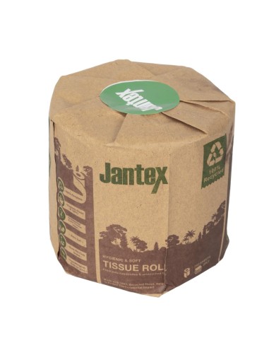 Rouleaux papier toilette Jantex Green 100% recyclé - Lot de 36