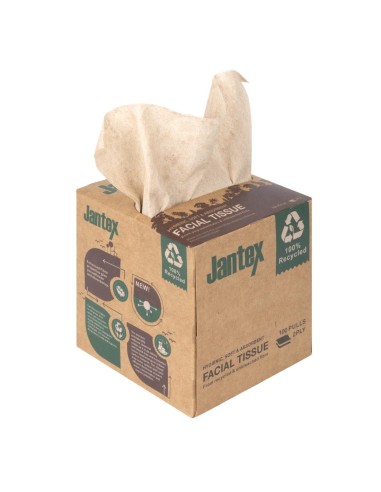 Cube de mouchoirs Jantex Green 100% recyclé - lot de 36
