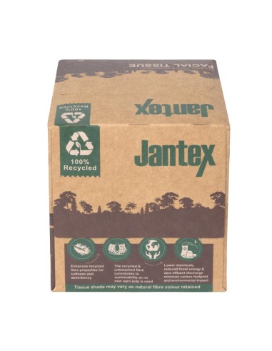 Cube de mouchoirs Jantex Green 100% recyclé - lot de 36