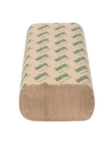 Essuie-mains plié en Z Jantex Green 100% recyclé - 2250 feuilles