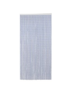 Moustiquaire de porte à chaînes EazyZap bleue - Aluminium