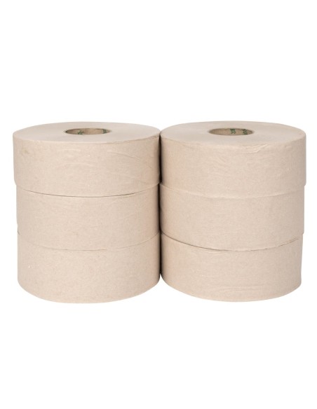 Rouleaux Jumbo Jantex Green 100% recyclé 2 plis - Lot de 6