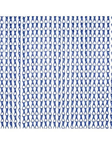 Moustiquaire de porte à chaînes EazyZap bleue - Aluminium