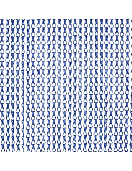 Moustiquaire de porte à chaînes EazyZap bleue - Aluminium