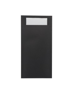 Pochettes à couverts Europochette taille royale noire - lot de 250
