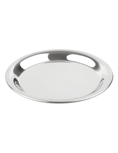 Plateau à addition rond inox Olympia 150mm - élégant et pratique