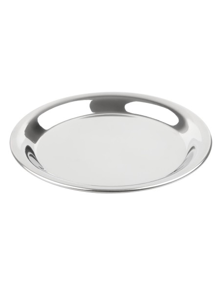 Plateau à addition rond inox Olympia 150mm - élégant et pratique