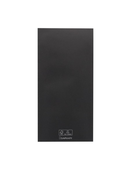 Pochettes à couverts Europochette taille royale noire - lot de 250