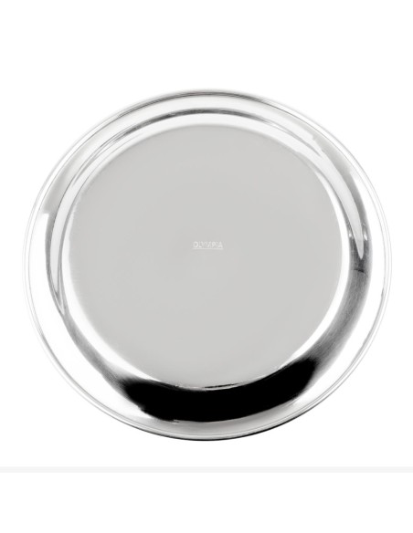 Plateau à addition rond inox Olympia 150mm - élégant et pratique
