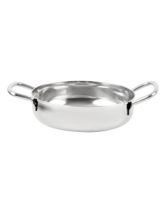 Plat en inox double poignée Olympia 125 mm