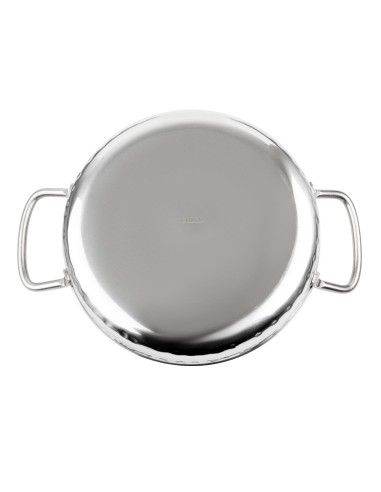 Plat double poignée inox martelé Olympia 125mm - Vente en ligne