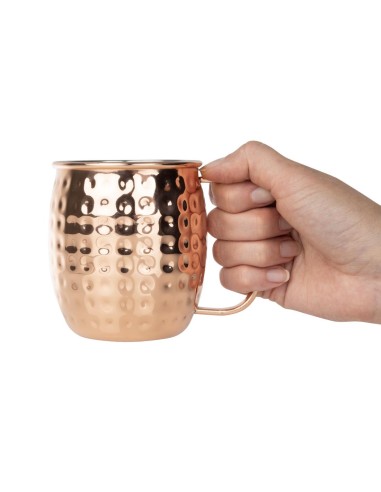 Mug inox martelé 440 ml cuivre - Olympia Barware