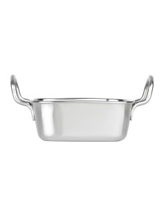 Plat de présentation inox carré 115x115 mm - Olympia 2