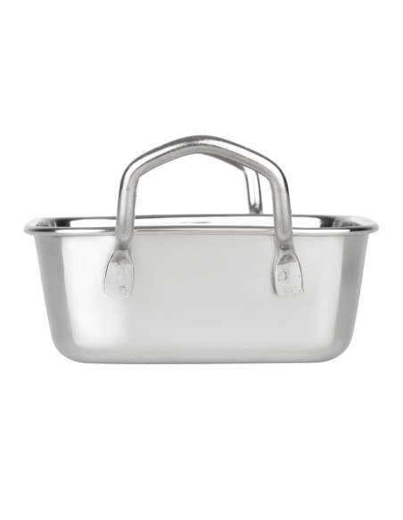 Plat de présentation inox carré 115x115 mm - Olympia