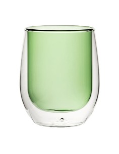 Verres à eau double paroi Utopia verts 27 cl - lot de 6