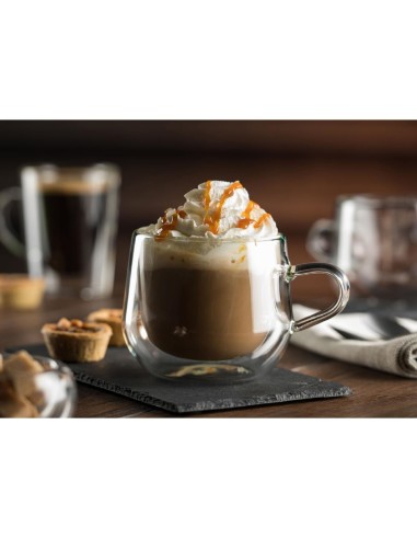 Mug double paroi Bouddha Utopia 390 ml - lot de 6