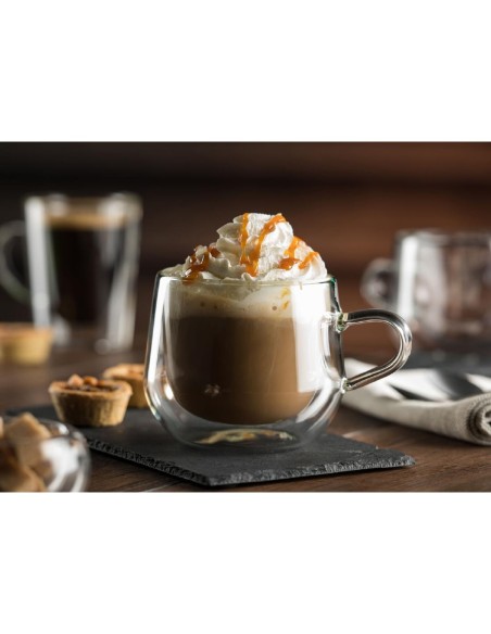 Mug double paroi Bouddha Utopia 390 ml - lot de 6