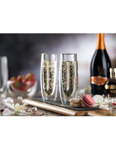 Verres à champagne sans pied double paroi Utopia 16cl - lot de 6 2