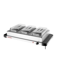 Chauffe-plat Caterlite 400W - 3 bacs GN 1/3
