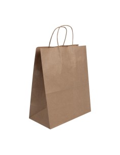 Grands sacs en papier Fiesta Recyclable marron - lot de 250