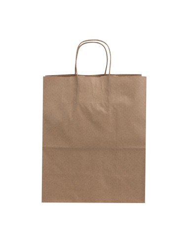 Grands sacs en papier Fiesta Recyclable marron - lot de 250