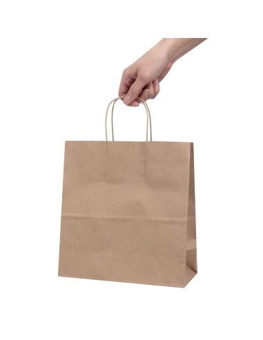 Sacs moyens en papier Fiesta Recyclable marron - lot de 250