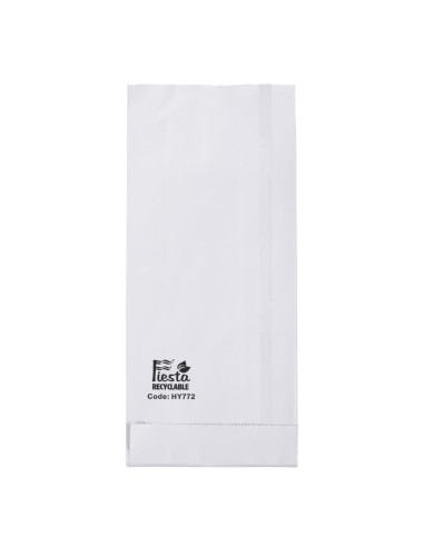 Sacs en papier aluminium Fiesta Recyclable 250x100x45mm - lot de 500