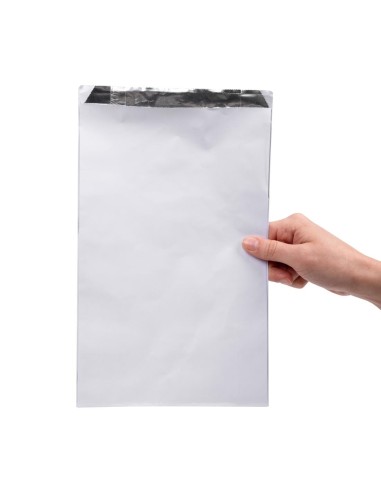 Sacs en papier aluminium Fiesta Recyclable 305x180x60 mm - Lot de 500