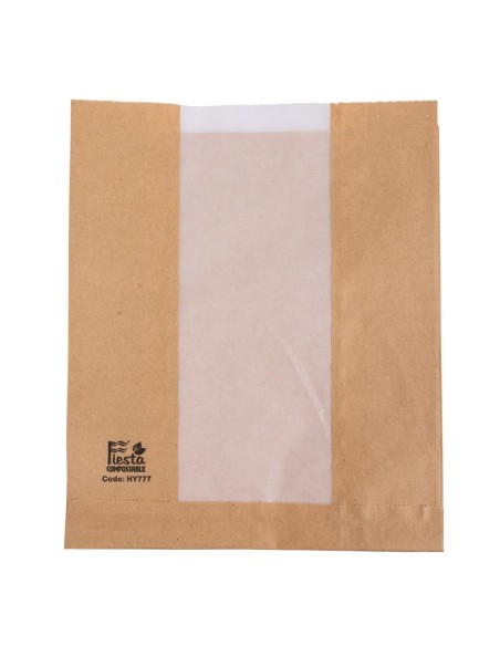 Sacs à pain Fiesta Compostable 266x215x88 mm - lot de 1000